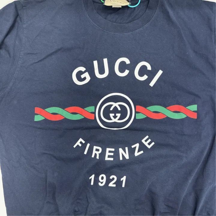 Gucci Gucci Gucci Lido Firenze 1921 Short Sleeve T-Shirt -2506 Size US XXL / EU 58 / 5 - 5 Thumbnail