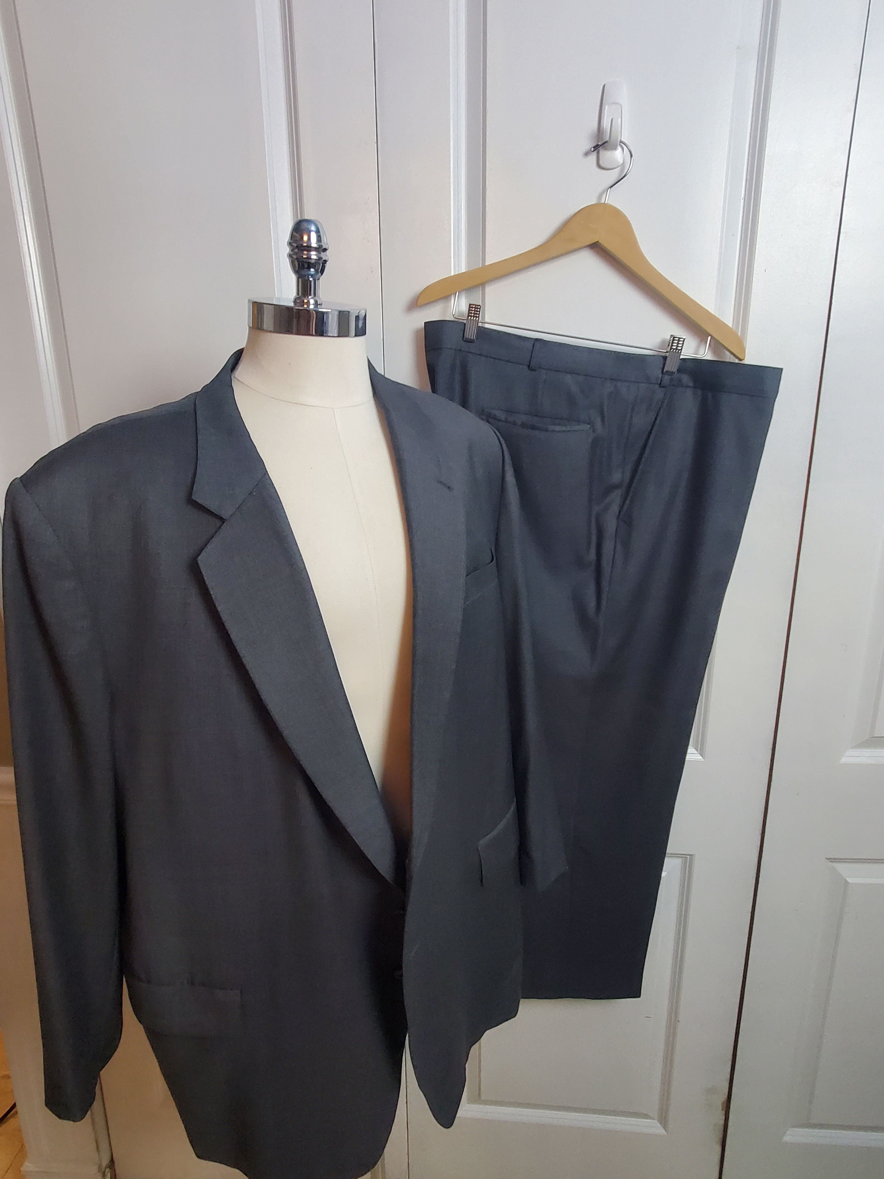 Other Dormeuil Amadeus 50R - 52R Grey Super 100s Wool Mens Suit Size 50R - 1 Thumbnail