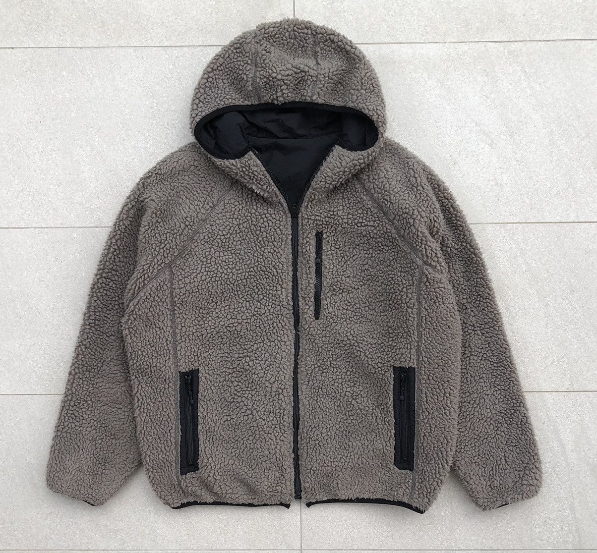 United Arrows United Arrow Fleece Reversible With Hoodie Jacket Size US L / EU 52-54 / 3 - 2 Thumbnail