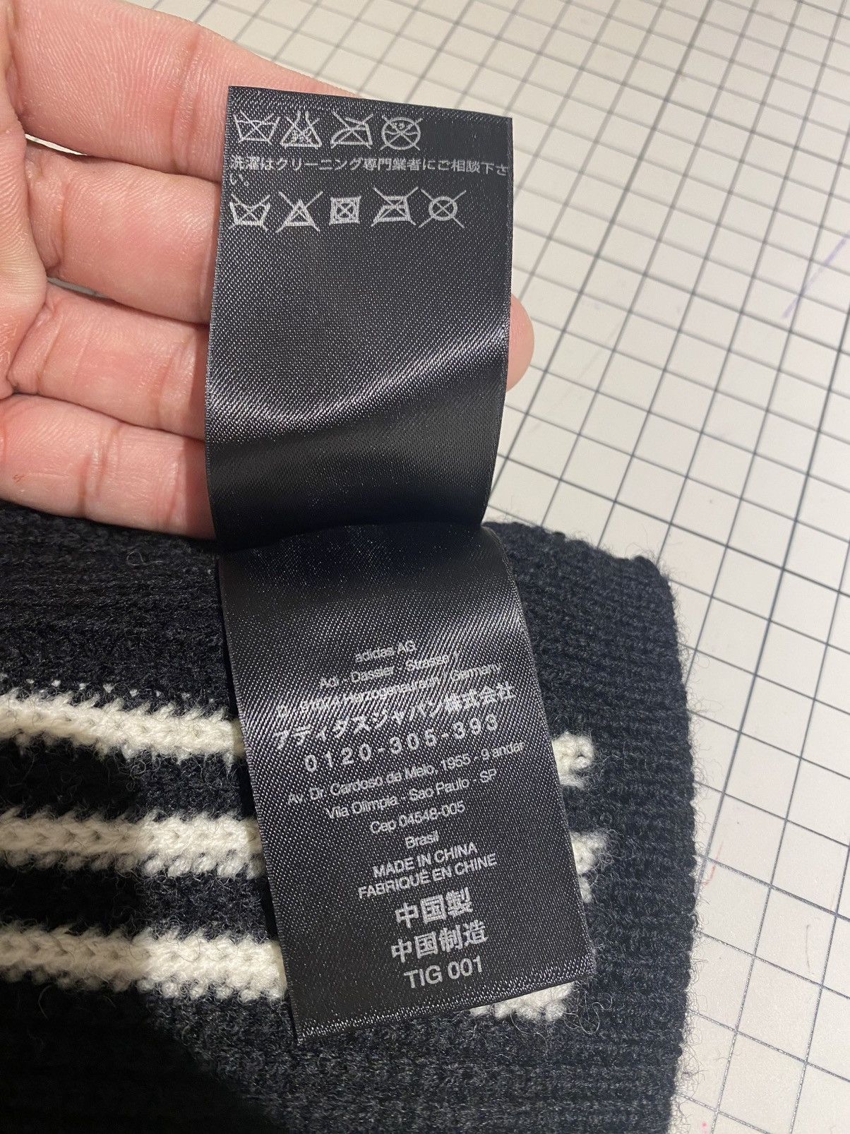 Adidas × Y-3 × Yohji Yamamoto Y-3 Wool Scarf 125X10CM Size ONE SIZE - 4 Thumbnail