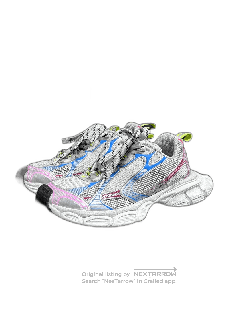 Balenciaga Balenciaga 3xl Rainbow Color White Red Blue Low. Size US 10 / EU 43 - 1 Thumbnail