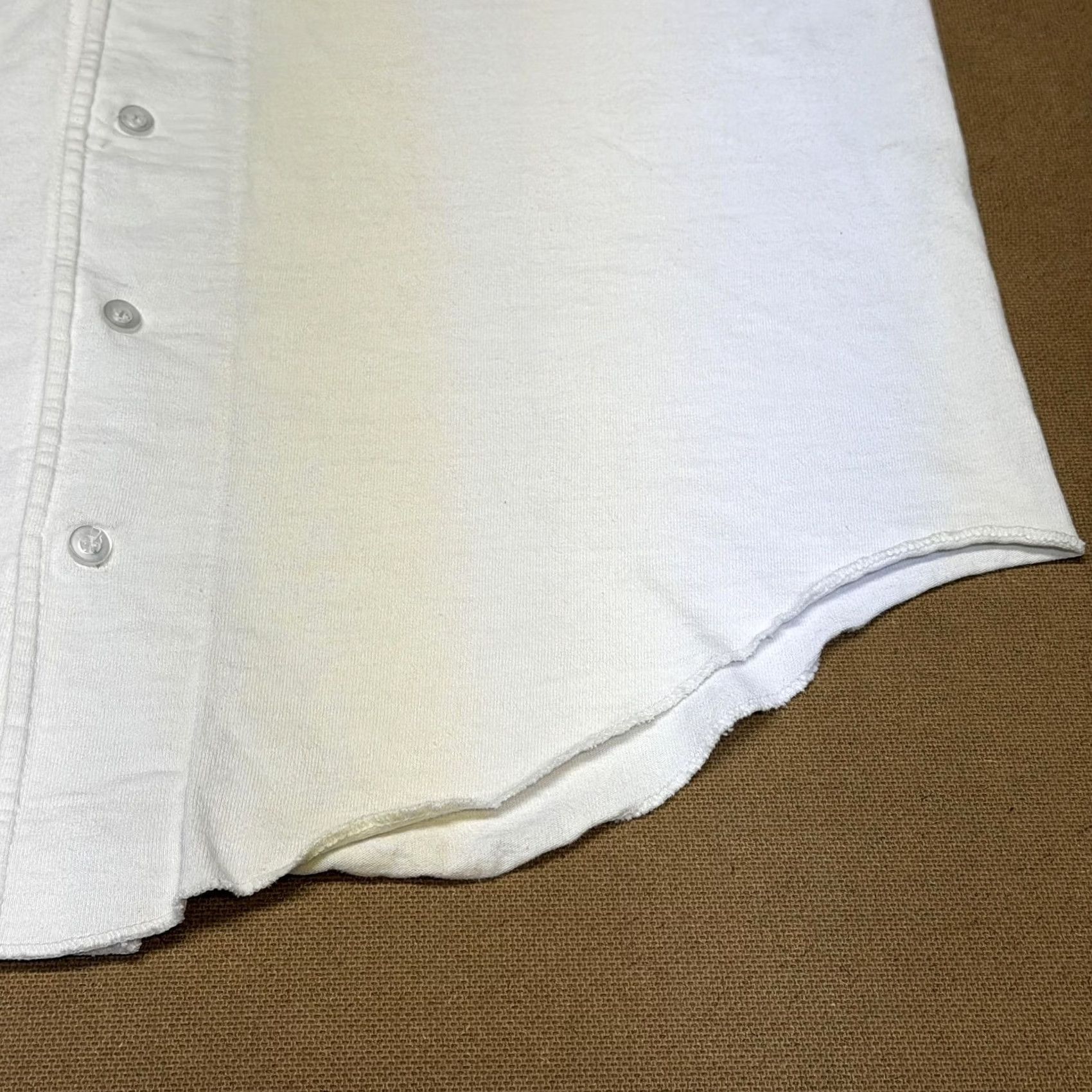 Vintage Vintage Badger Mens Large White Team Baseball Button Up Shirt Sony Jersey USA 90s Size US L / EU 52-54 / 3 - 7 Thumbnail