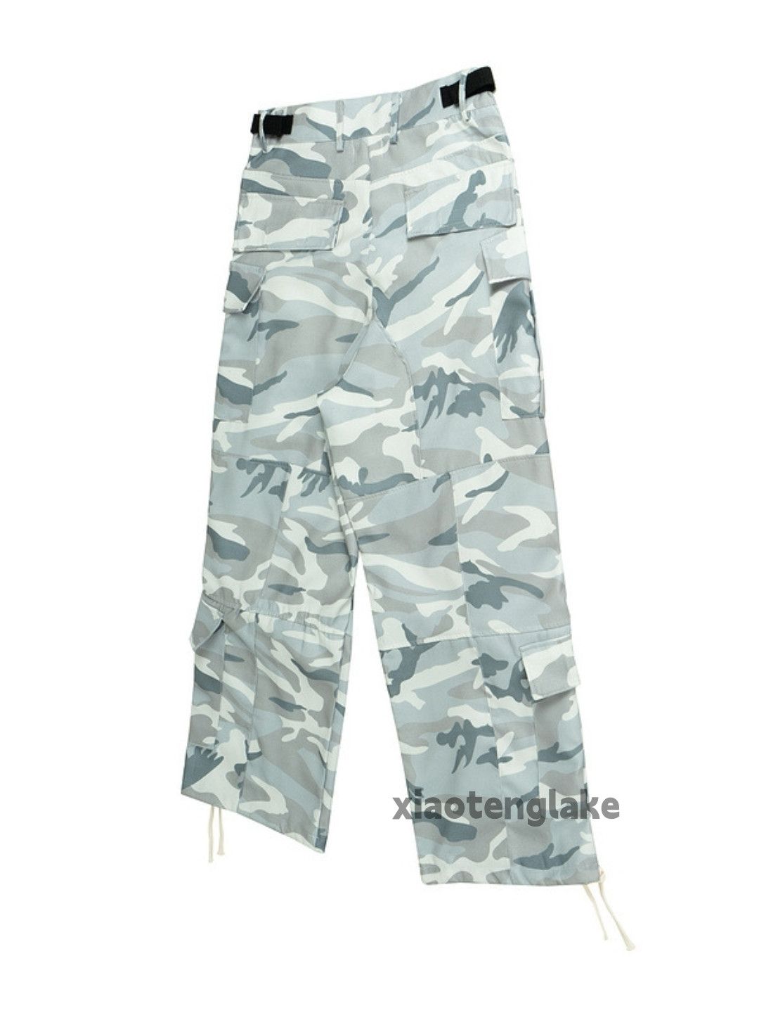 Designer × Japanese Brand × Vintage Unisex washed loose baggy hiphop cargo camo pants Size US 34 / EU 50 - 5 Thumbnail