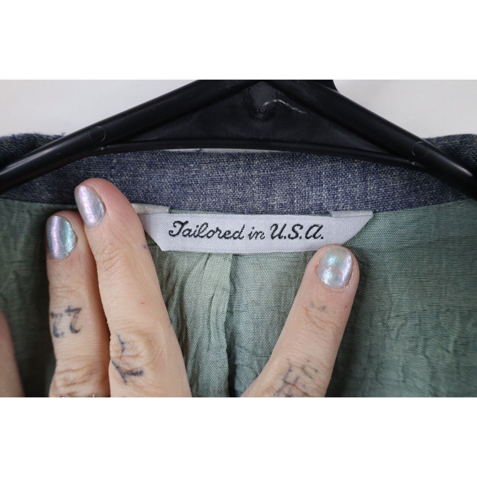 Vintage Vintage 50s 60s Rockabilly Distressed Atomic Fleck Suit Coat Size US L / EU 52-54 / 3 - 9 Thumbnail