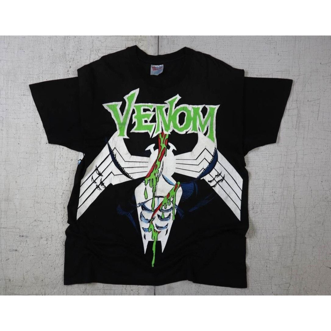 Hanes Vintage 90s Marvel Venom Double Sided T-Shirt XL Hanes Size US XL / EU 56 / 4 - 8 Thumbnail