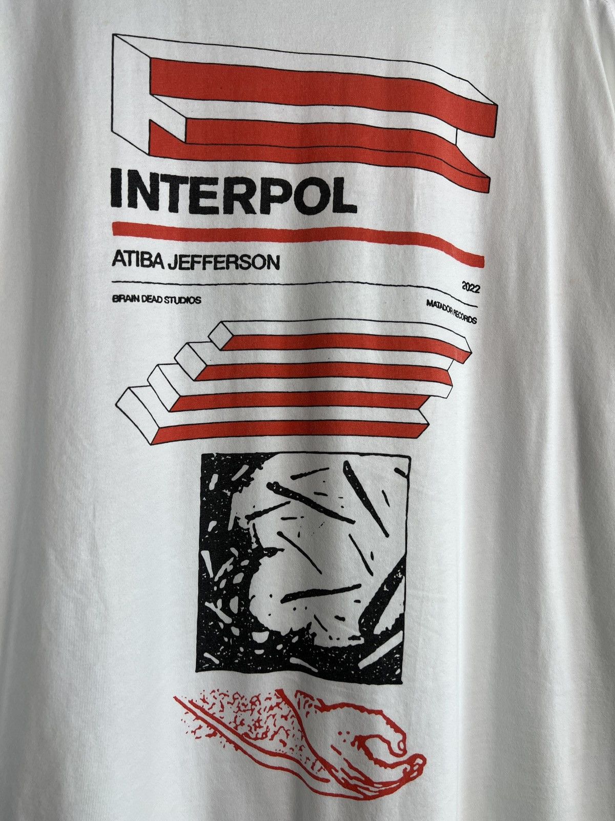 Brain Dead Brain Dead Interpol Tshirt Size US L / EU 52-54 / 3 - 10 Thumbnail