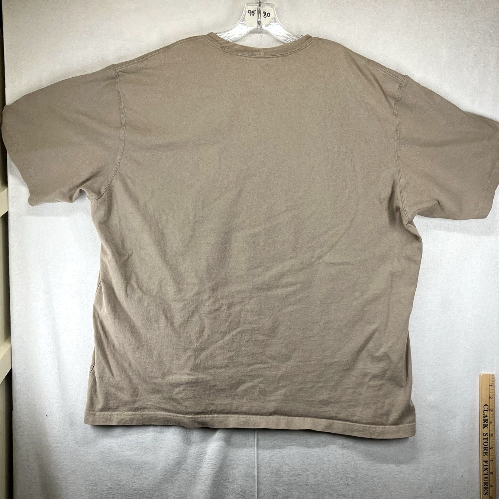 Carhartt VINTAGE Carhartt Mens 2XL Short Sleeve T-Shirt Desert Sand All Cotton Regular Fit Logo Pocket Crew Neck 100% Cotton Outdoor Classic 2010-2019 Mens Size US XXL / EU 58 / 5 - 2 Thumbnail