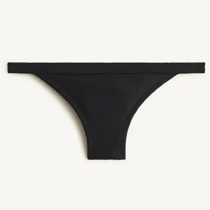 J.Crew J. Crew Ribbed-trim hipster full-coverage bikini bottom XXL Size ONE SIZE - 2 Thumbnail