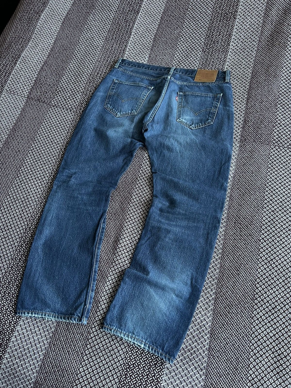 Levi's Vintage Levis 501 Premium Jeans Faded Distressed Wash Sz W34 Size US 34 / EU 50 - 2 Thumbnail