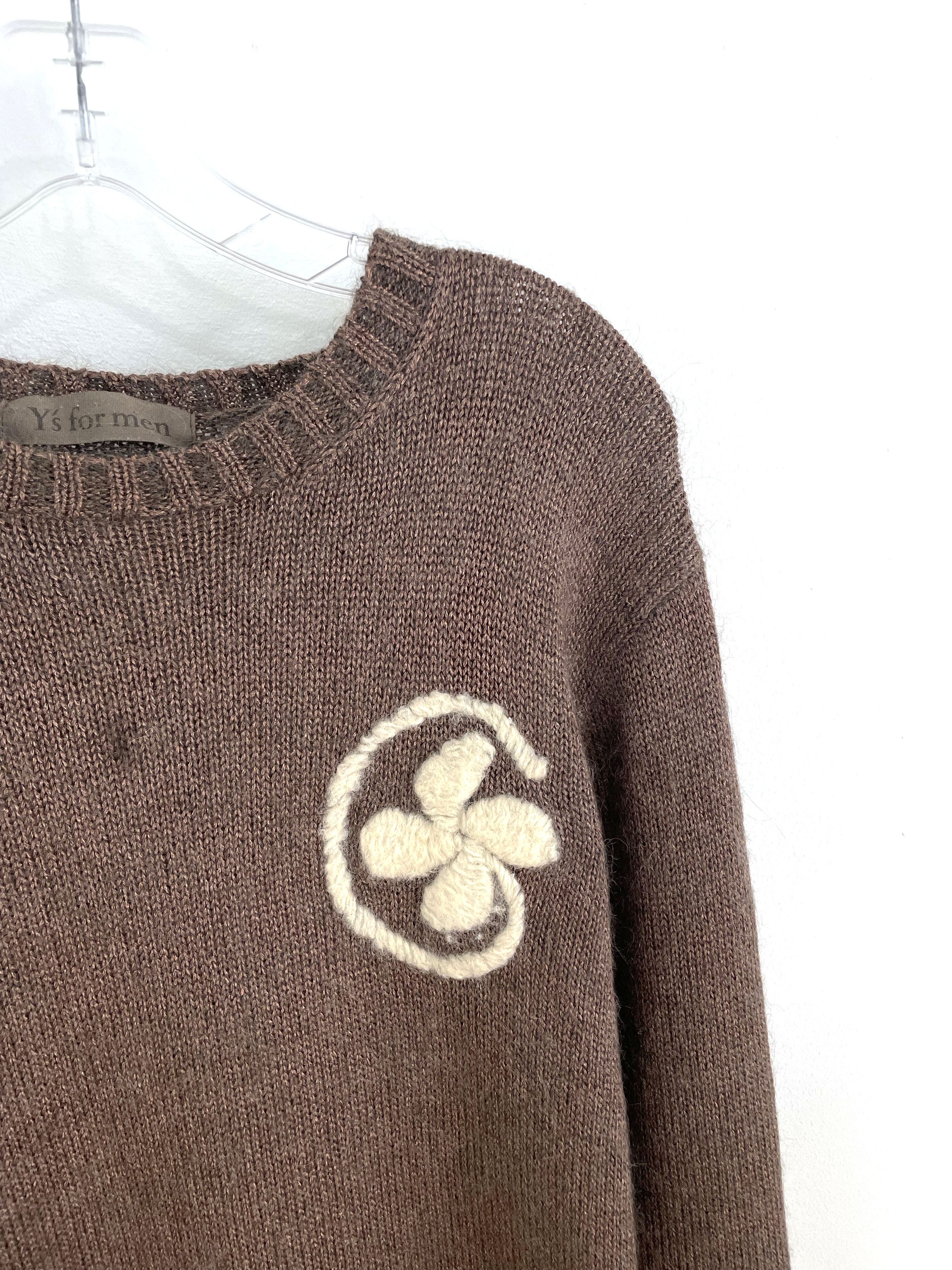 Yohji Yamamoto Clover Mohair Sweater Size US L / EU 52-54 / 3 - 4 Thumbnail