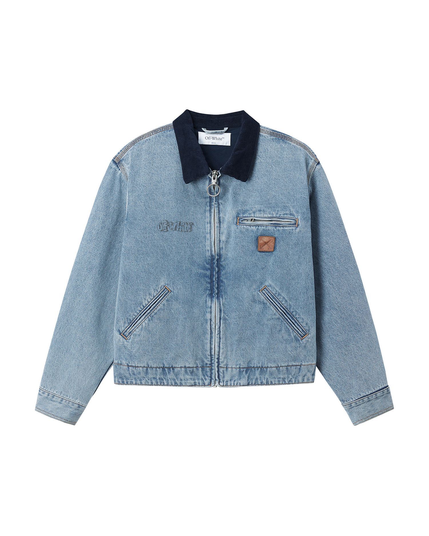 Off-White OFF-WHITE IMPRESSIONISM SLIM DENIM JACKET 