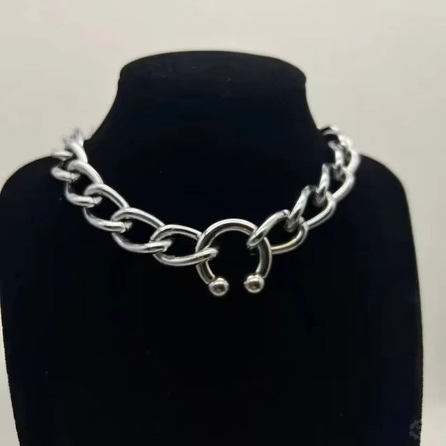 Jewelry Cool C Shape Necklaces Night Club Size ONE SIZE - 5 Thumbnail