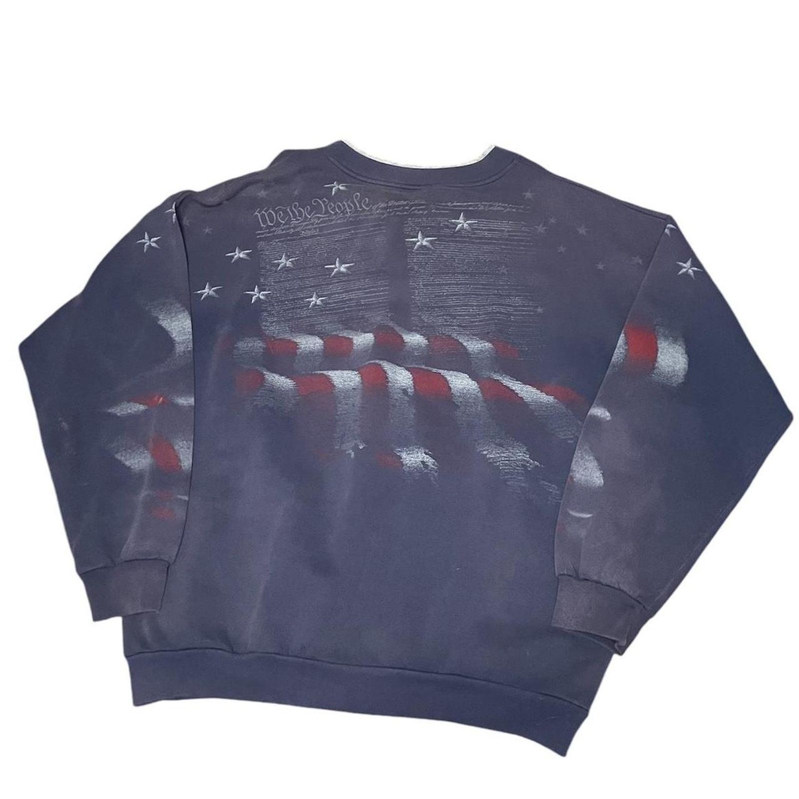 Other Vintage All Over Print USA Eagle Sweatshirt Size US XL / EU 56 / 4 - 2 Thumbnail
