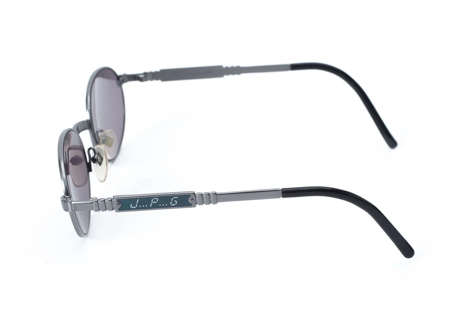 Jean Paul Gaultier Digital Font Oval Sunglasses in Blue Size ONE SIZE - 5 Thumbnail