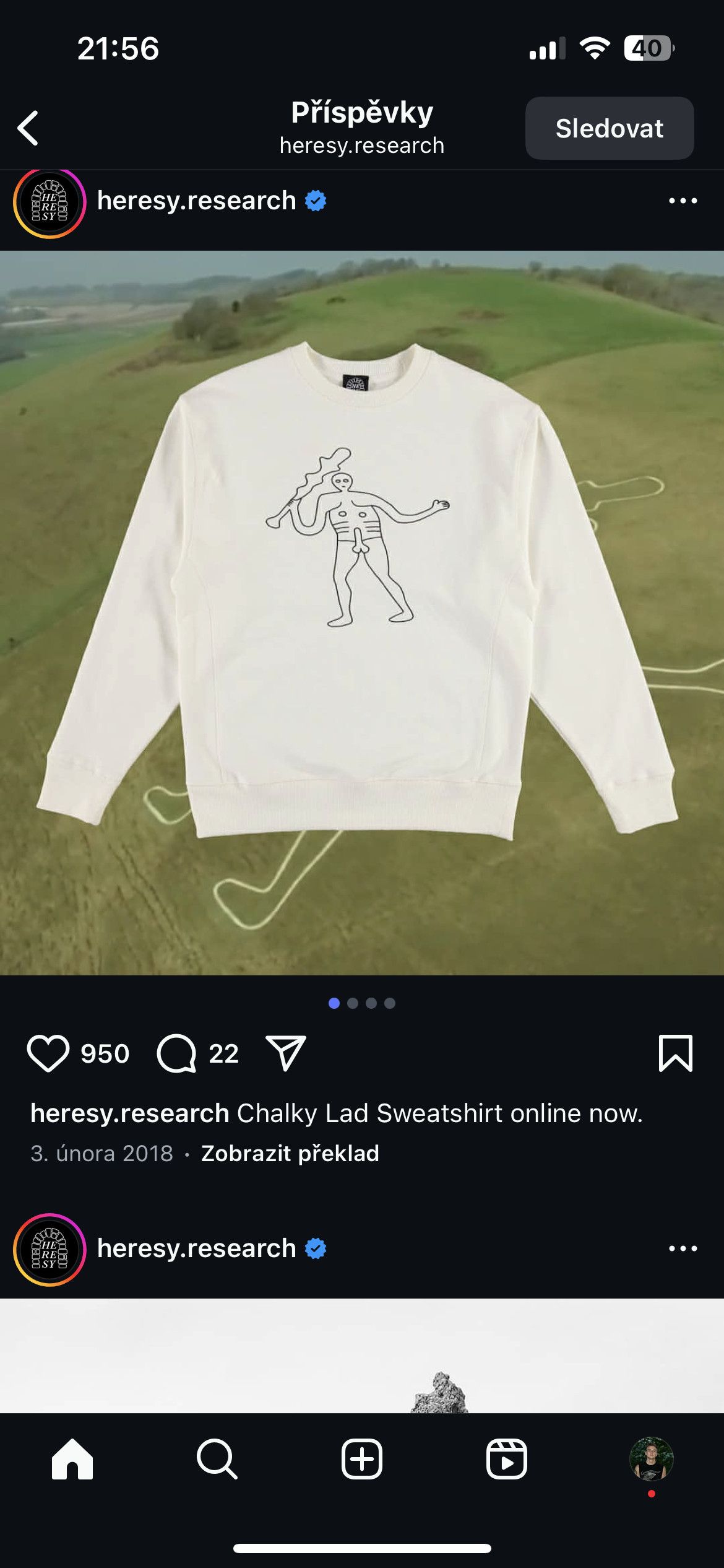 HERESY ‘Chunky Lad’ crewneck Size US M / EU 48-50 / 2 - 3 Thumbnail