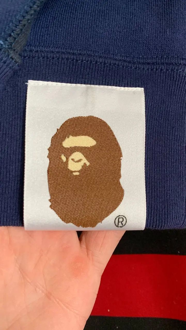 Bape BAPE Giant 1ST camo shark loose fit full zip hoodie in Blue Size US XL / EU 56 / 4 - 8 Thumbnail
