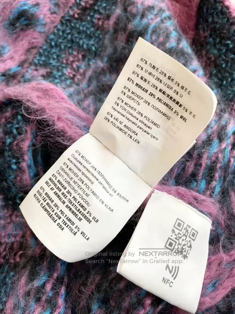 Miu Miu Miu Miu 36 Mohair V-neck sweater cardigan Size S / US 4 / IT 40 - 5 Thumbnail