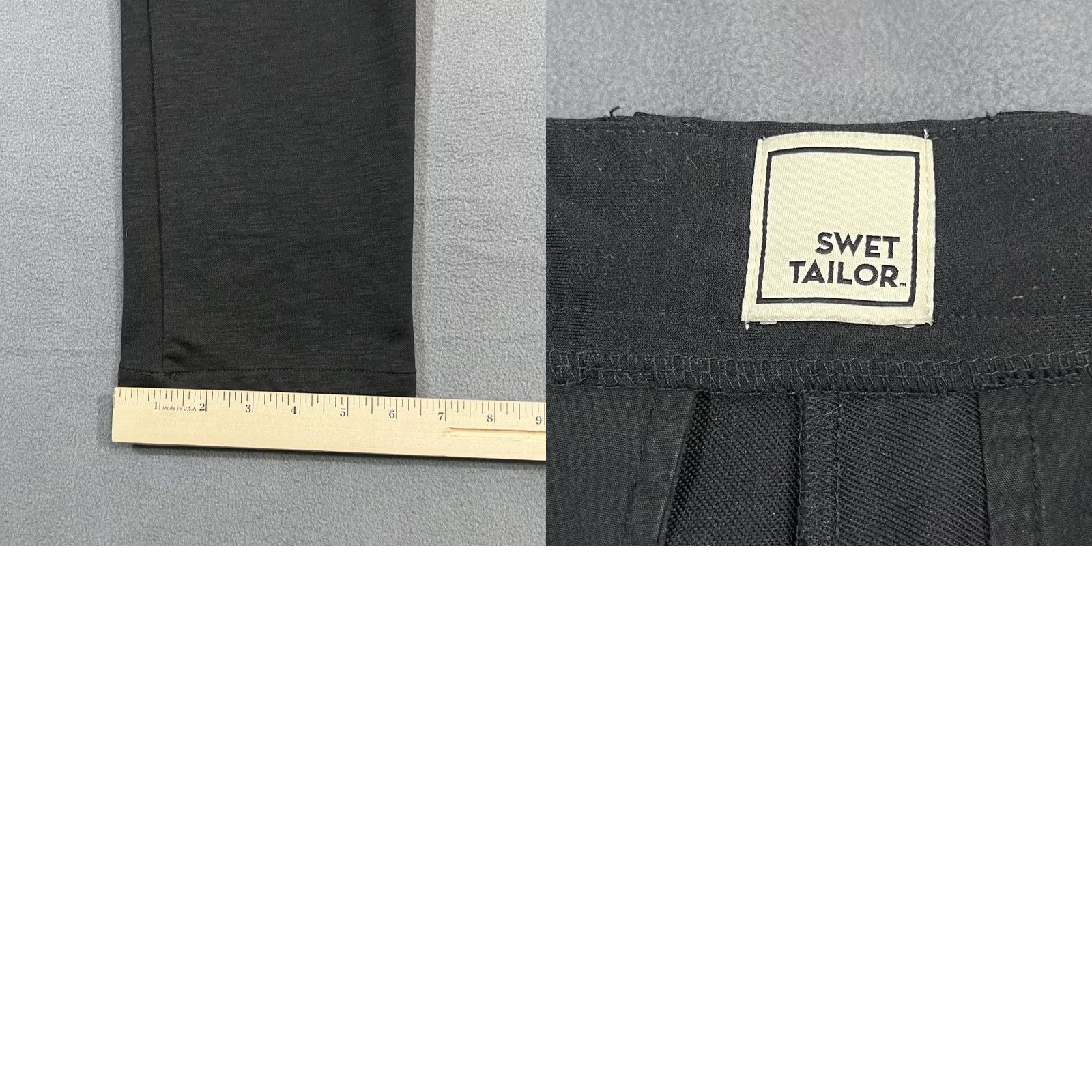 Vintage Swet Tailor Pants Mens 31 Black 31X32 Golf Chino Performance Stretch Athleisure Size US 31 - 8 Thumbnail