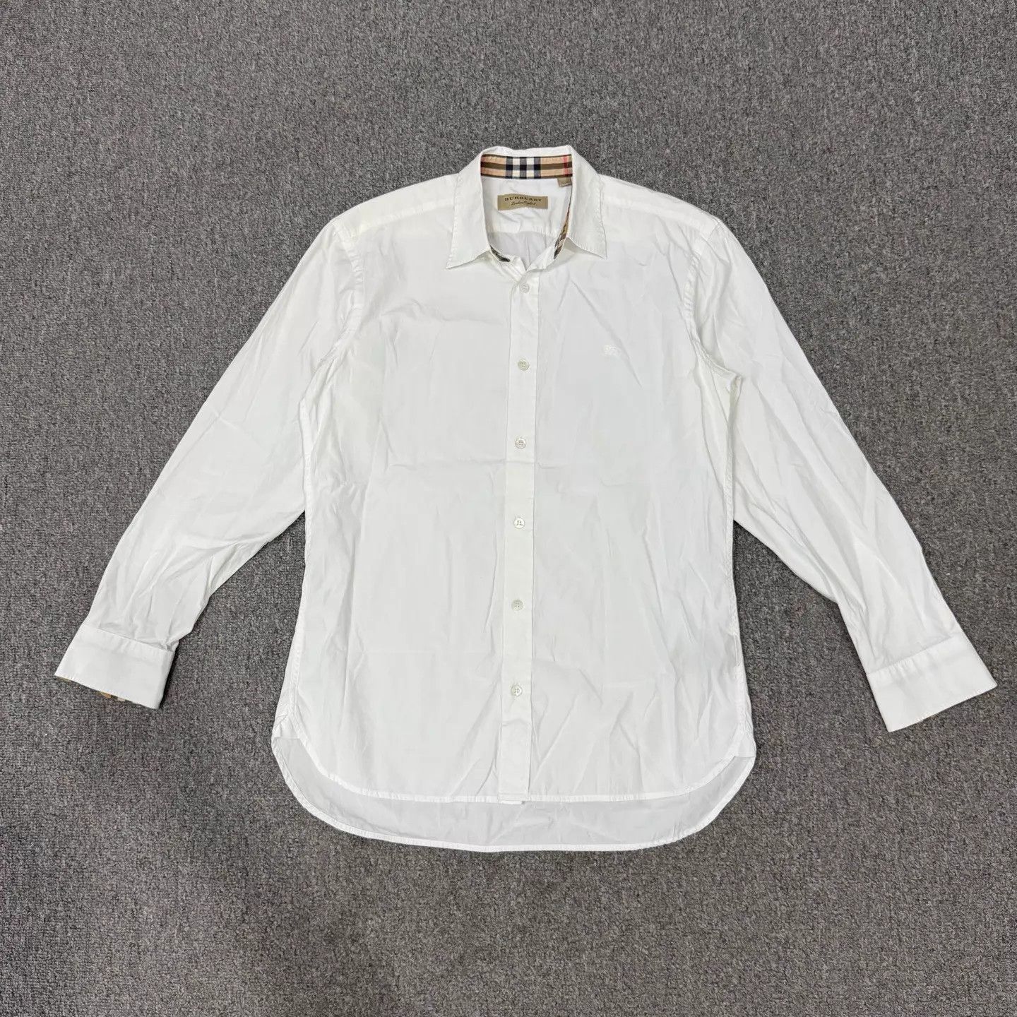 Burberry Burberry White LS Shirt S 95 New Size US S / EU 44-46 / 1 - 1 Thumbnail