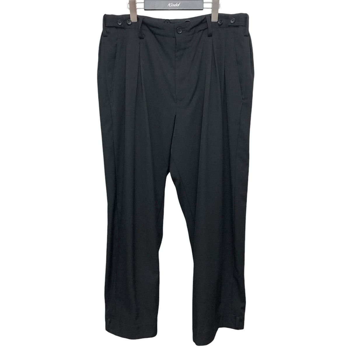 Yohji Yamamoto Yohji Yamamoto 23AW Army Gabazinte Bad Tail Pants HJ-P36-100 Size US 35 - 1 Thumbnail