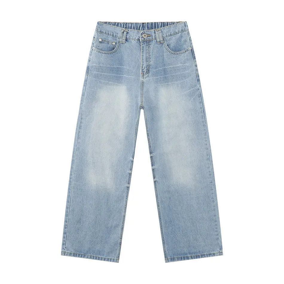 Japanese Brand Retro loose high street straight leg jeans Size US 32 / EU 48 - 5 Thumbnail