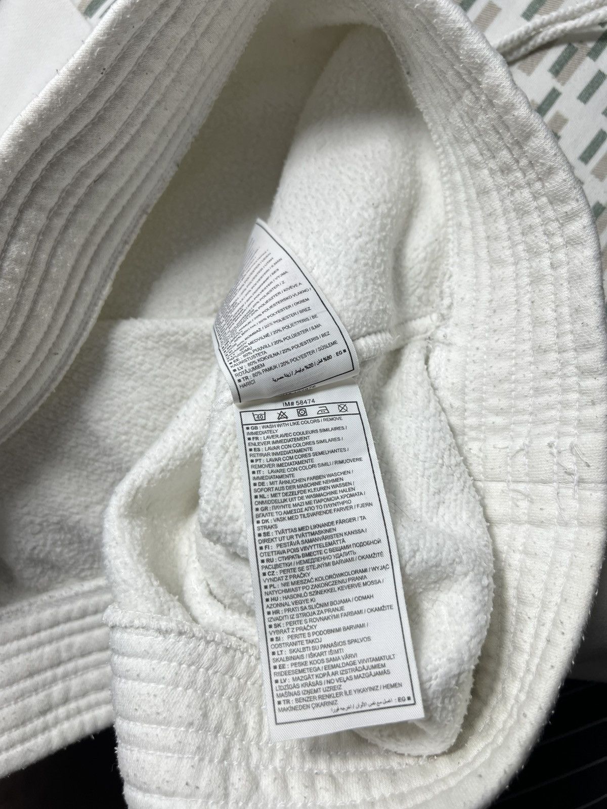 Nike Nike Vintage Double Hood Pullover Hoodie – White Pattern Size US L / EU 52-54 / 3 - 10 Thumbnail