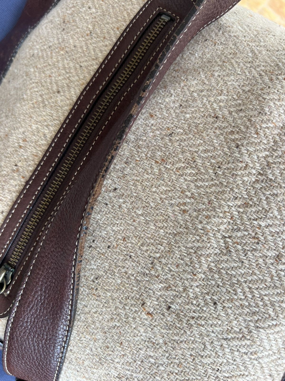 Leather Vintage Tsuchiya Kaban Leather HBT Wool Bag Size ONE SIZE - 24 Thumbnail