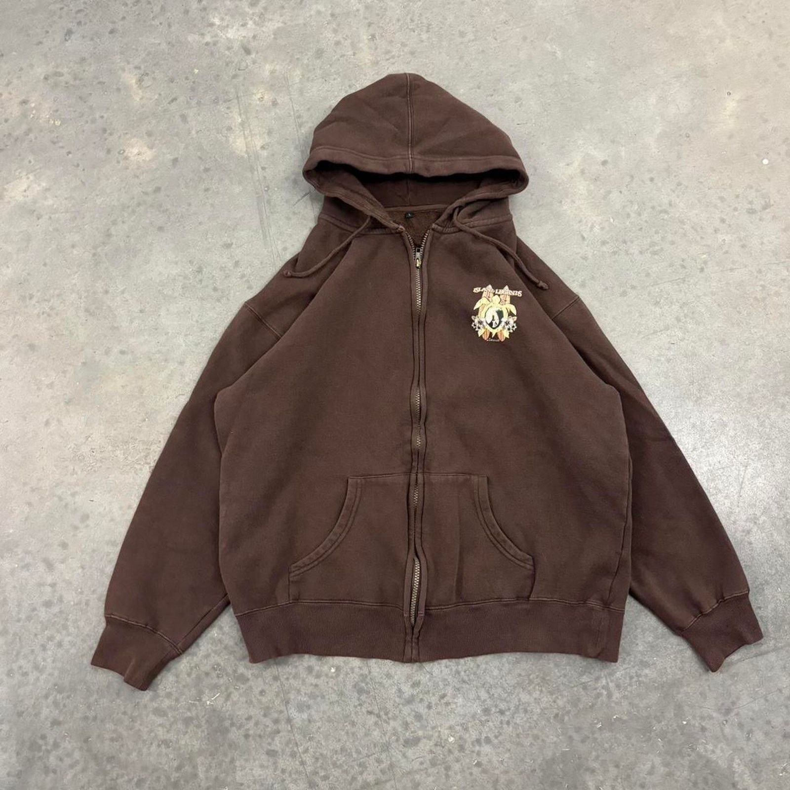 Other Vintage Brown Island Legenda Hawaii Surfer Zip Up Hoodie Size US L / EU 52-54 / 3 - 3 Thumbnail