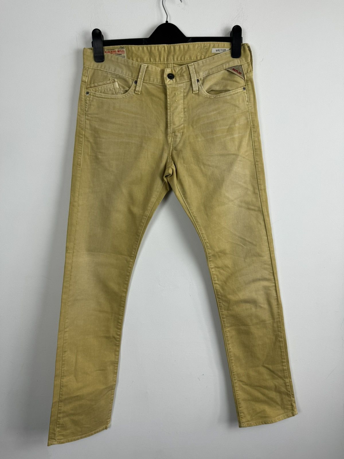 Replay Replay Blue Jeans Original Denim Beige Jeans Size US 29 - 2 Thumbnail