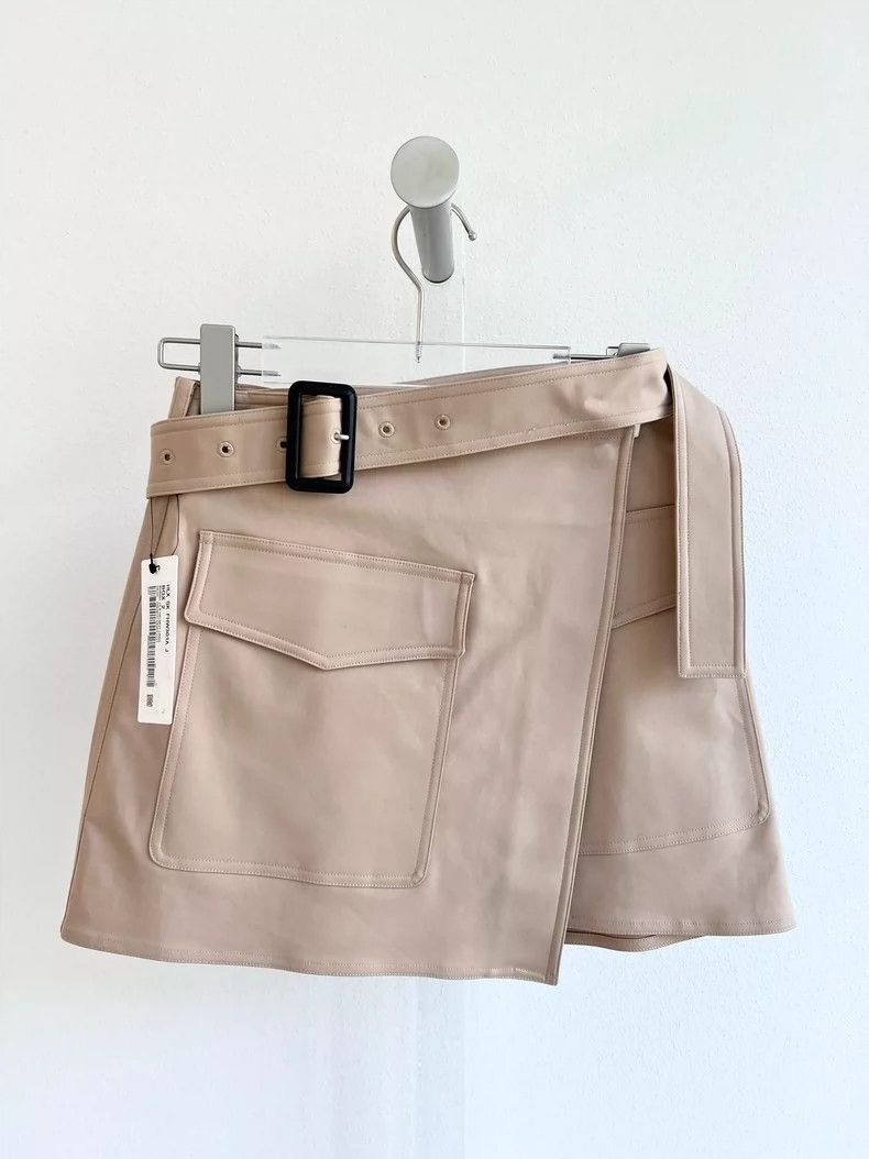 Helmut Lang HELMUT LANG size2 Kaki half skirt Size 25" / US 0 / IT 36 - 1 Thumbnail