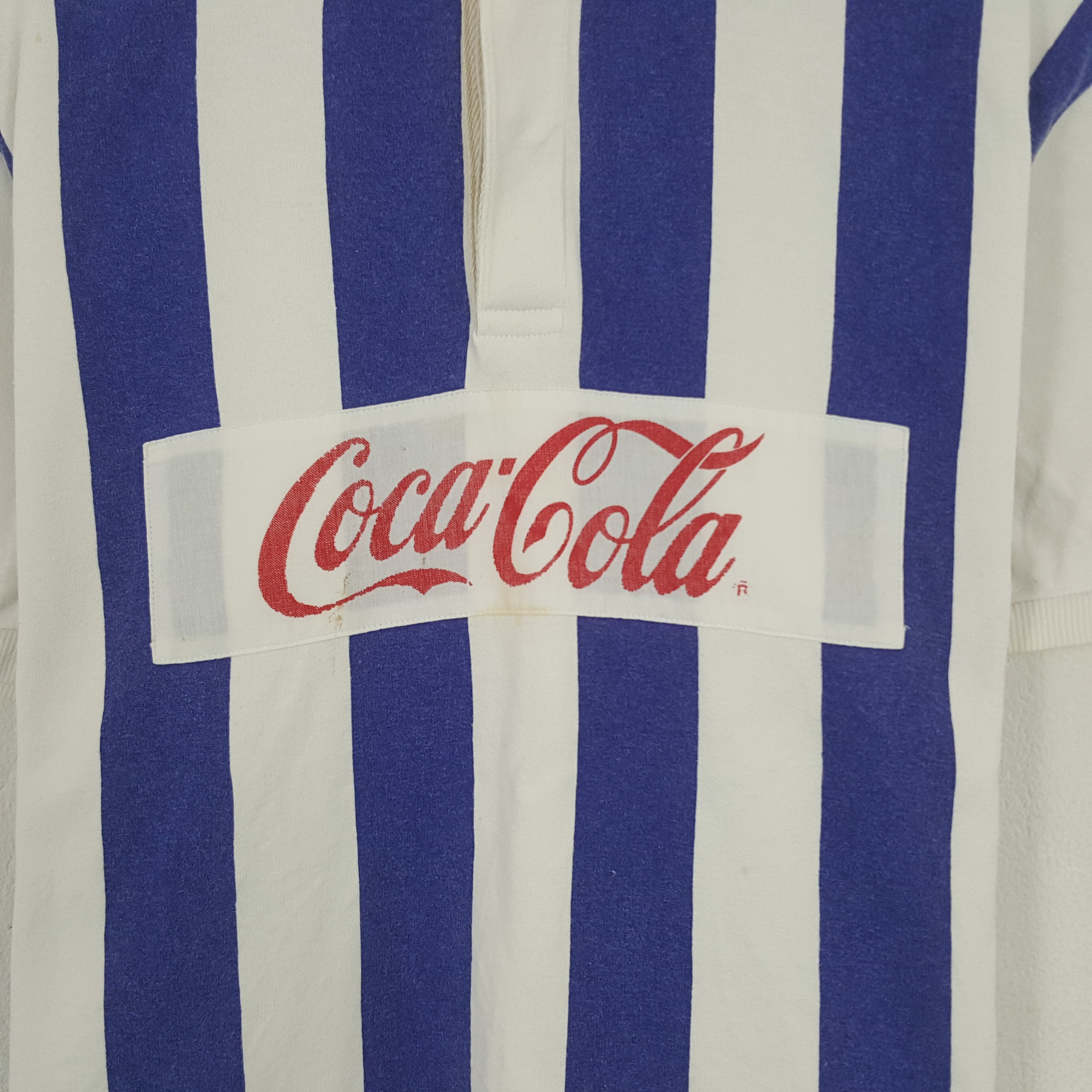 Coca Cola × Vintage Vintage Coca Cola Streetwear Fashion Polos Shirt Size US L / EU 52-54 / 3 - 2 Thumbnail