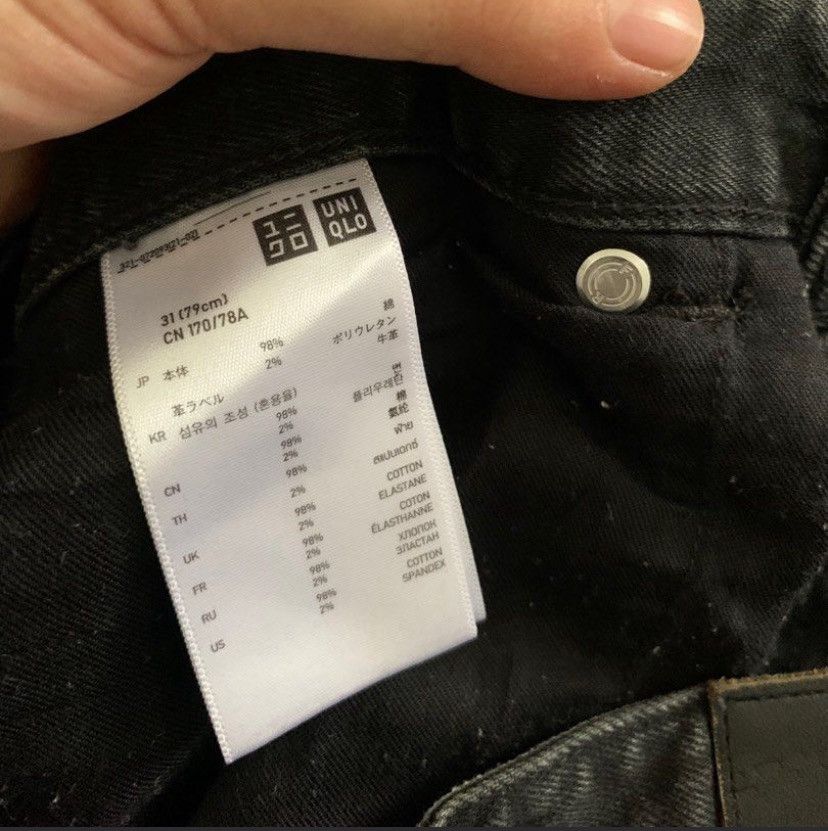 Undercover Uniqlo Undercover Jun Takahashi Black Wash Jeans Size US 30 / EU 46 - 6 Thumbnail