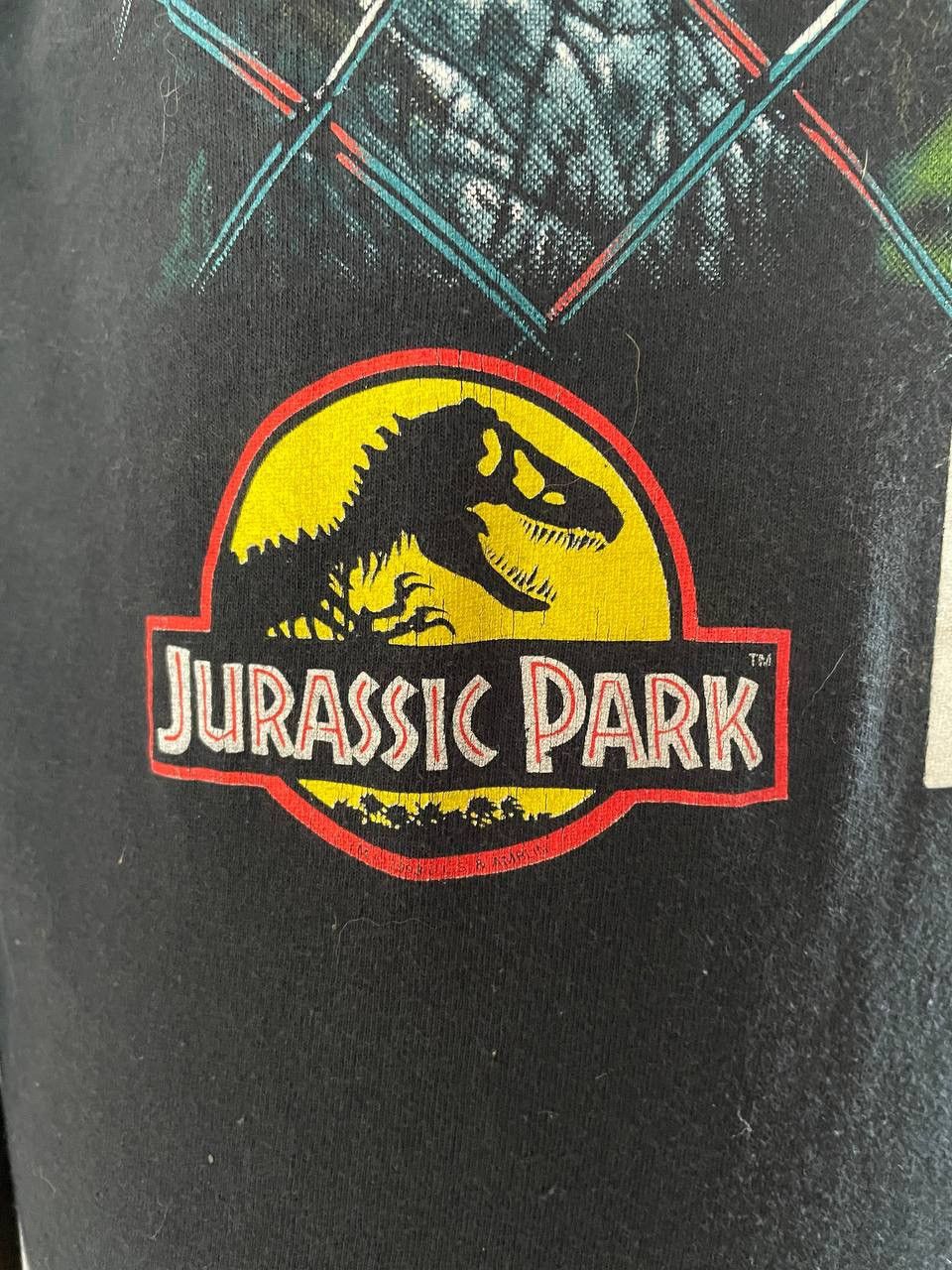 Vintage Jurassic Park Tee T Shirt 1993 Vintage Black Island Tour Size US L / EU 52-54 / 3 - 6 Thumbnail