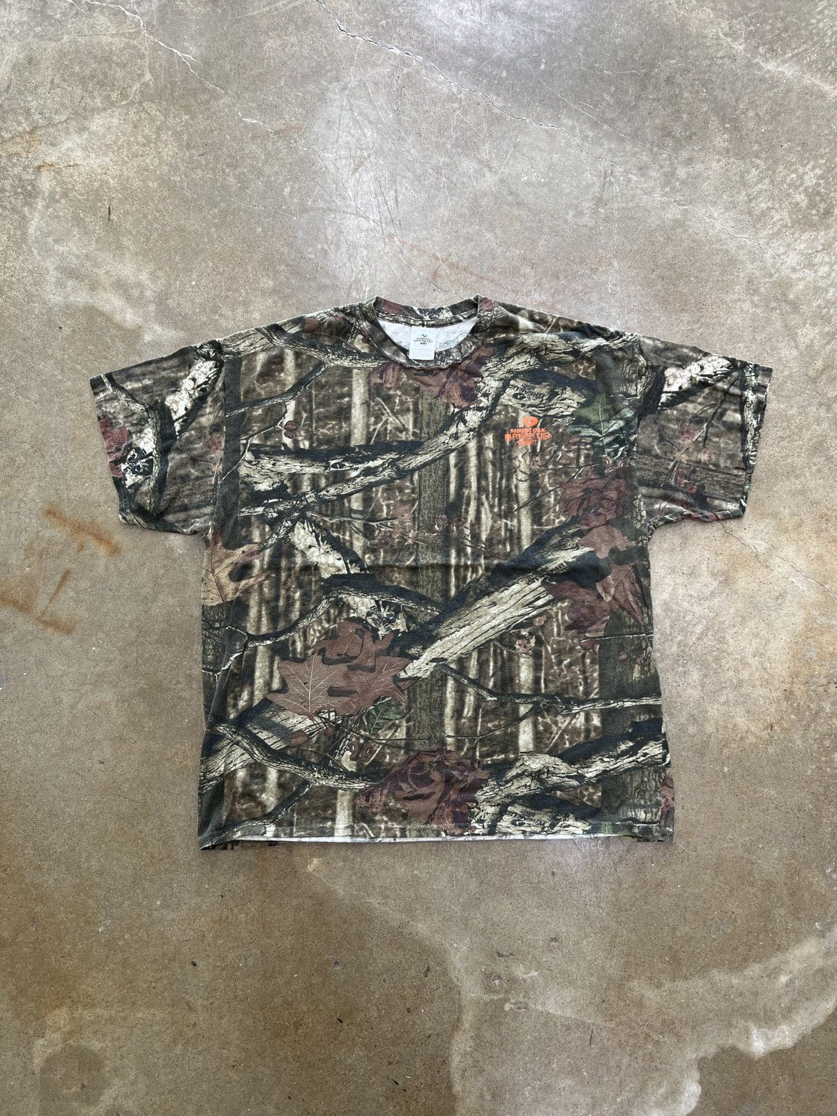 Mossy Oaks × Vintage Mossy Oaks Break Up Real Wood Camo Tee XL Size US XL / EU 56 / 4 - 2 Thumbnail