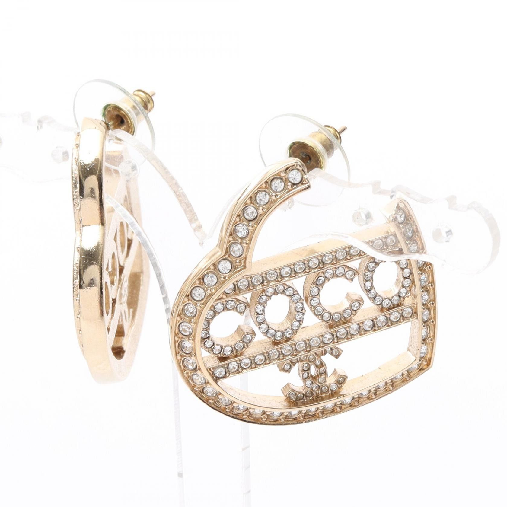 Chanel Chanel Chanel COCO Mark Earrings Metal Earrings DUTY FREE for USA Size ONE SIZE - 1 Thumbnail