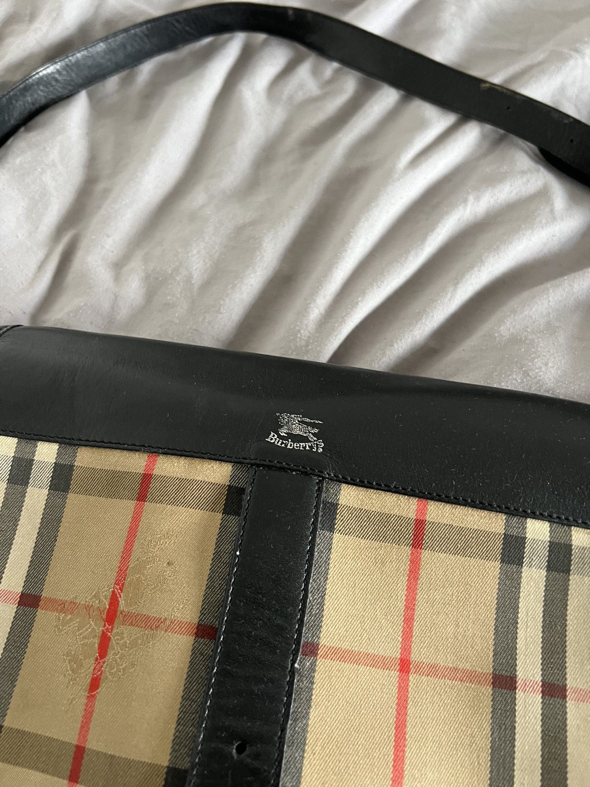 Burberry × Designer × Vintage Burberry Bag Vintage Nova Check London Y2k Size ONE SIZE - 4 Thumbnail