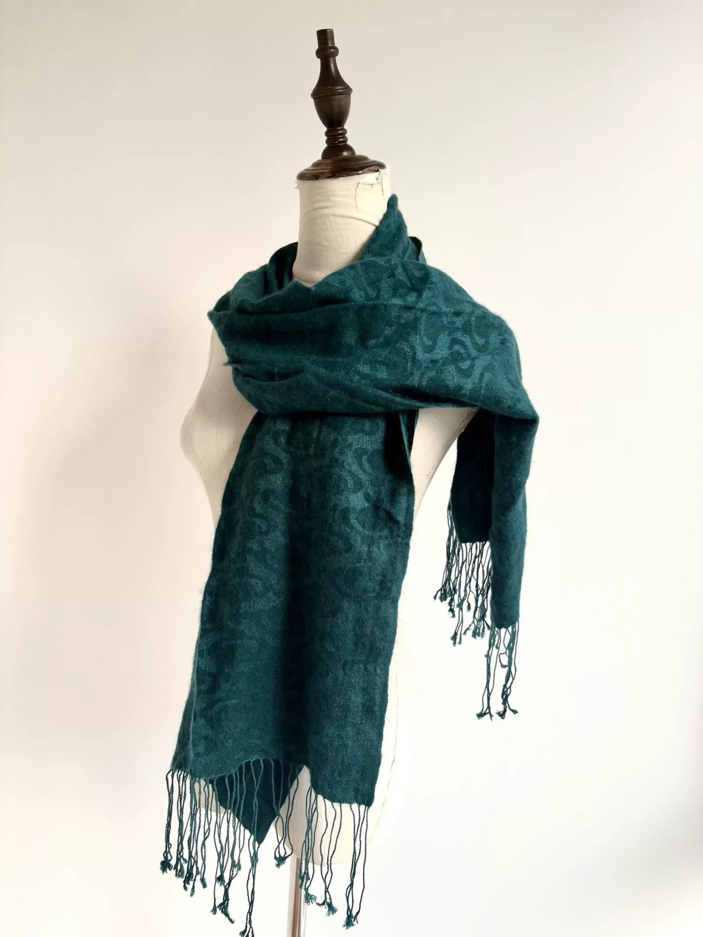 vivienne westwood green patterned scarf