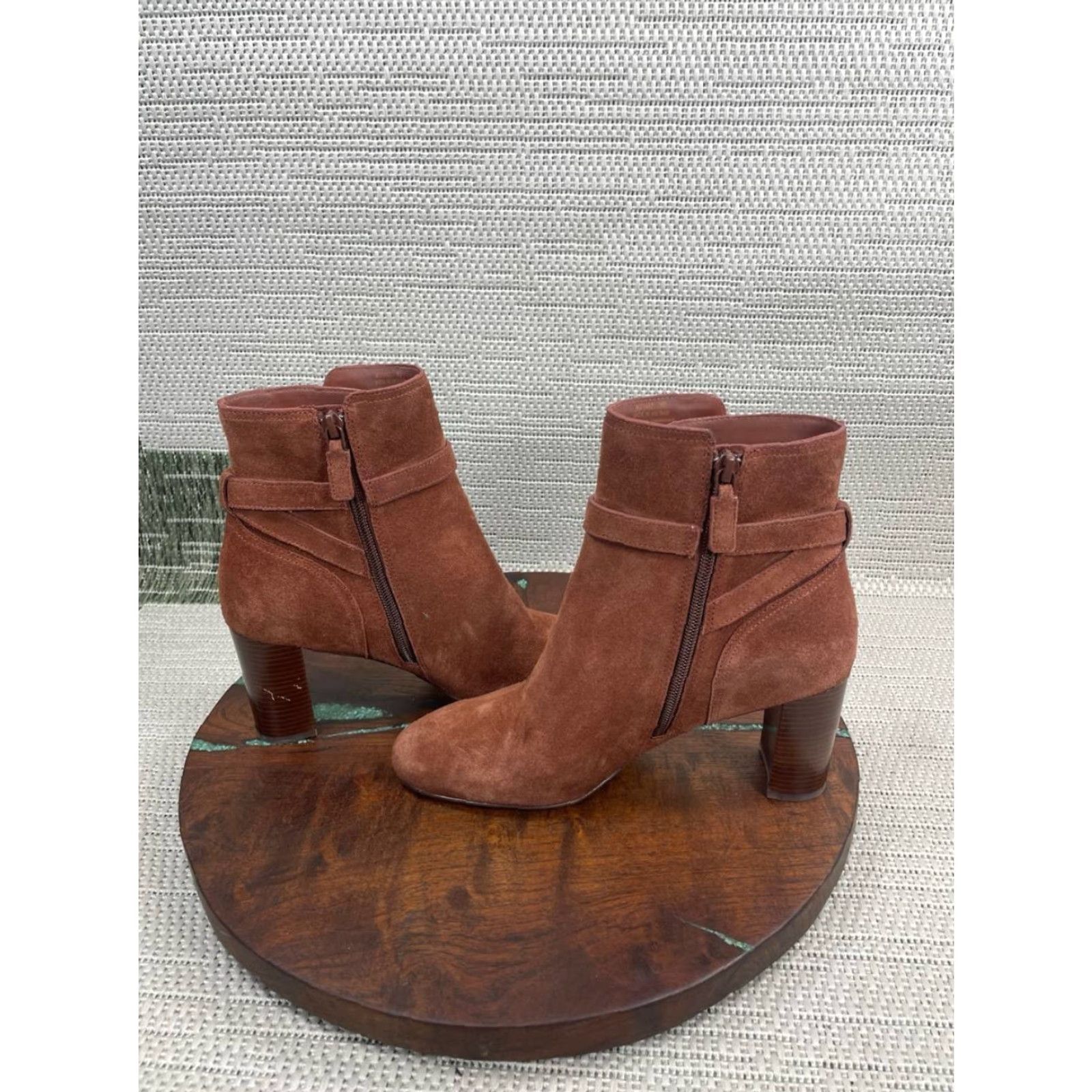 Cole Haan Cole Haan Boots Womens Size 8 Buckle Leather Ankle Bootie Black Casual Fall High Heel Block Shaft Ankle Bootie Glendale Buckle Leather Shoes Womens Size US 8 / IT 38 - 7 Thumbnail