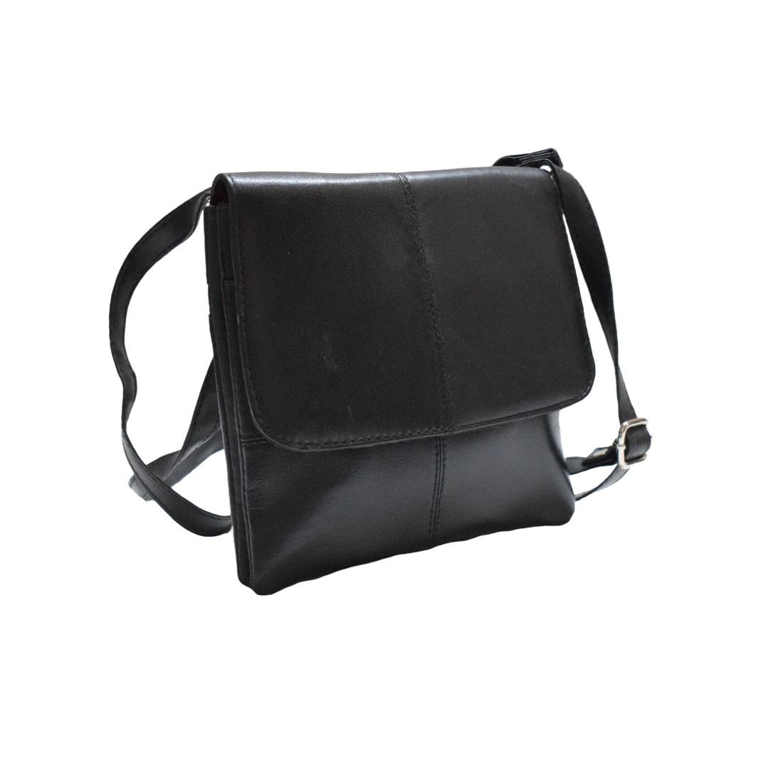 Handmade Brand New Women's Black Leather Crossbody Bag Size ONE SIZE - 5 Thumbnail