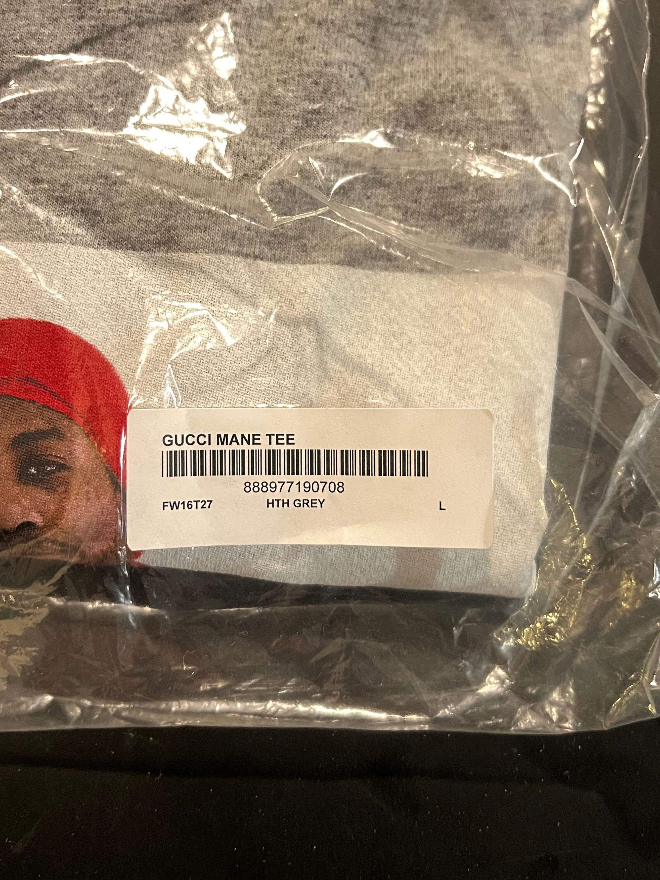 Supreme Supreme Gucci Mane Tee Grey Large Size US L / EU 52-54 / 3 - 2 Thumbnail