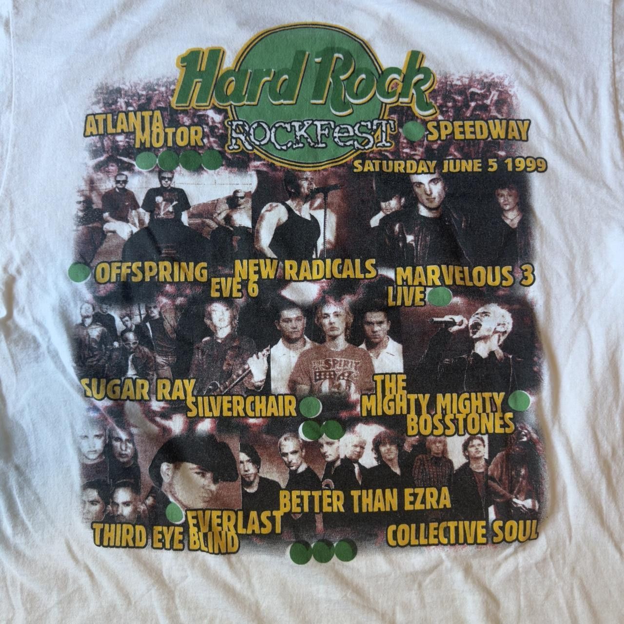 Band Tees Vintage 1999 Hard Rock Cafe Rock Fest Tee Shirt Size XL Size US L / EU 52-54 / 3 - 1 Thumbnail