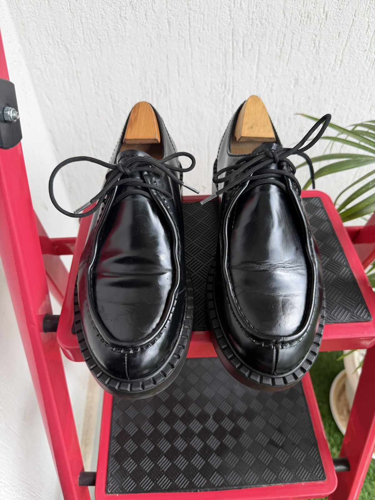 Prada brush leather loafers Size US 7 / EU 40 - 5 Thumbnail