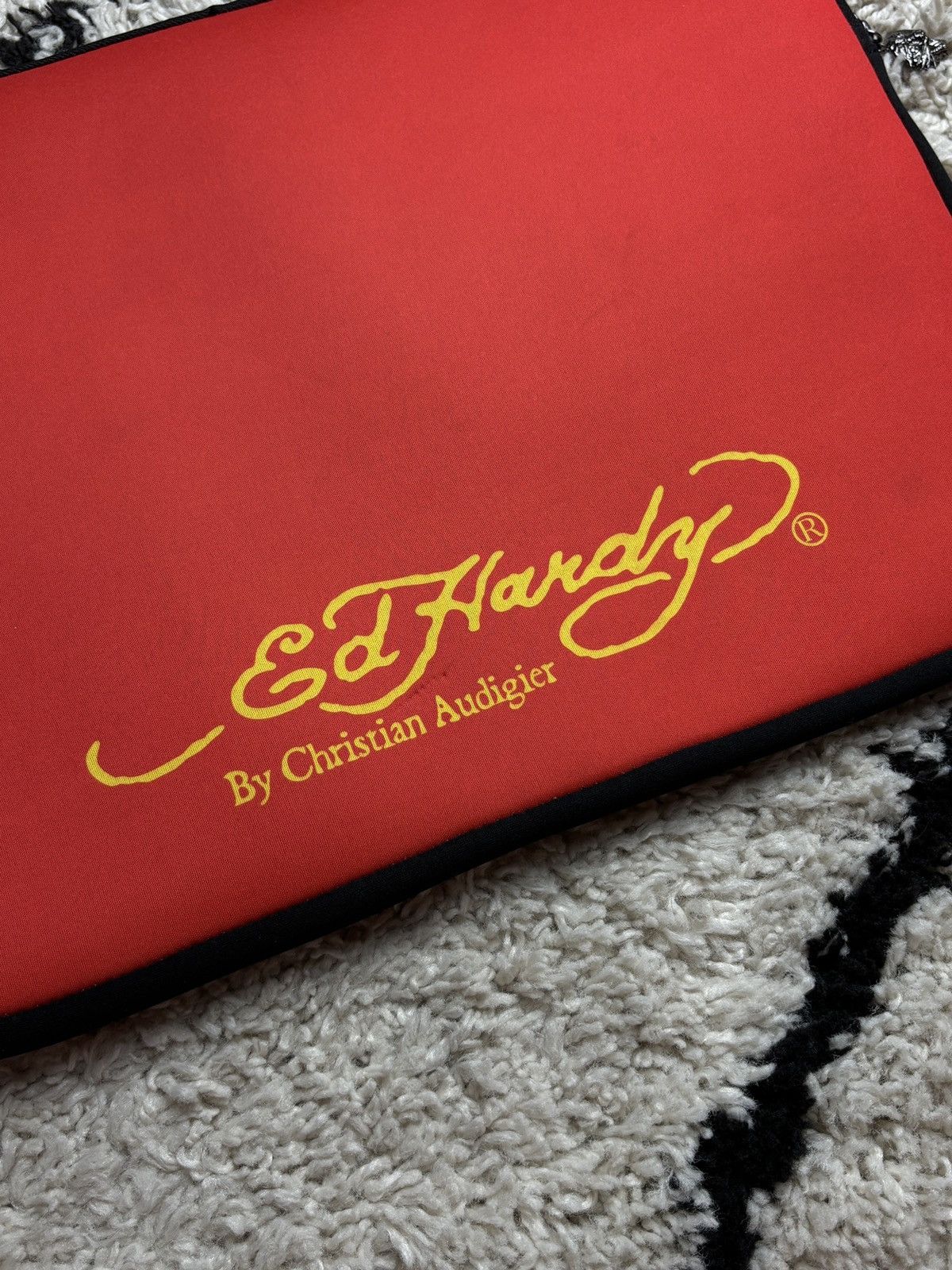 Ed Hardy × Vintage Laptop Sleeve Ed Hardy By Christian Audigier Computer Bag Size ONE SIZE - 4 Thumbnail