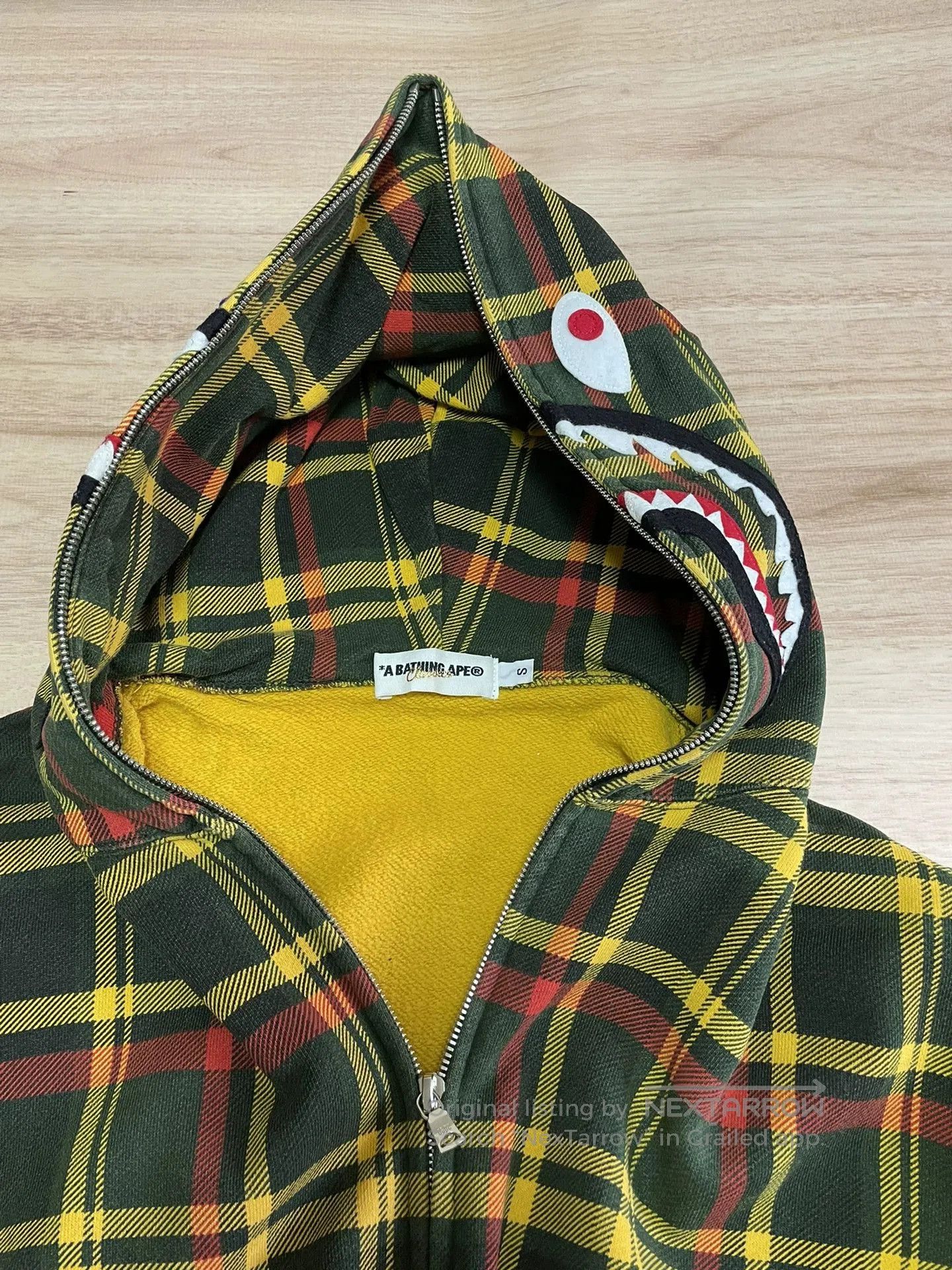 Bape bape plaid shark hoodie size s. Size US S / EU 44-46 / 1 - 6 Thumbnail
