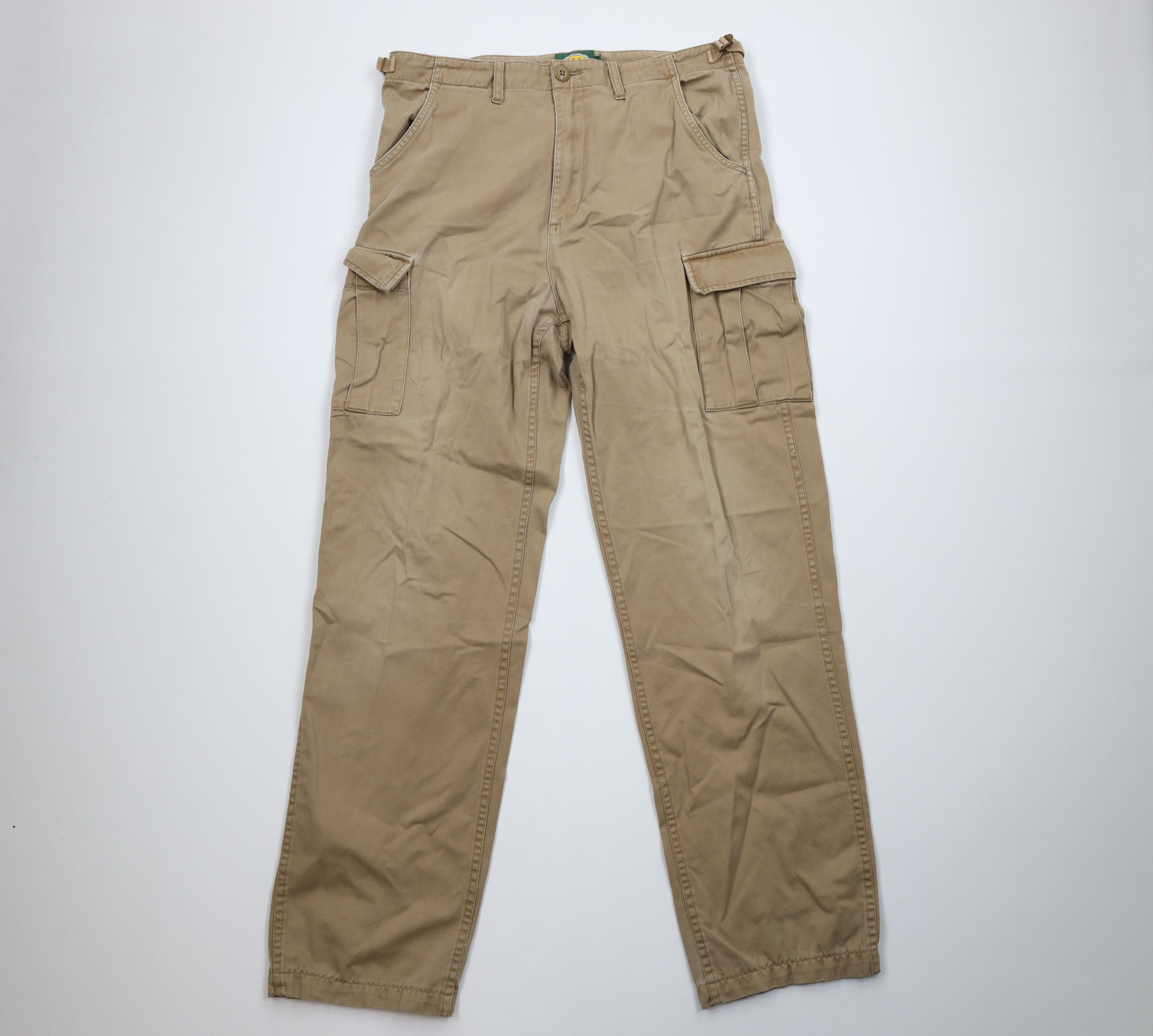 Cabelas Vintage 90s Cabelas Relaxed Wide Leg Cargo Pants Brown Size US 34 / EU 50 - 1 Thumbnail