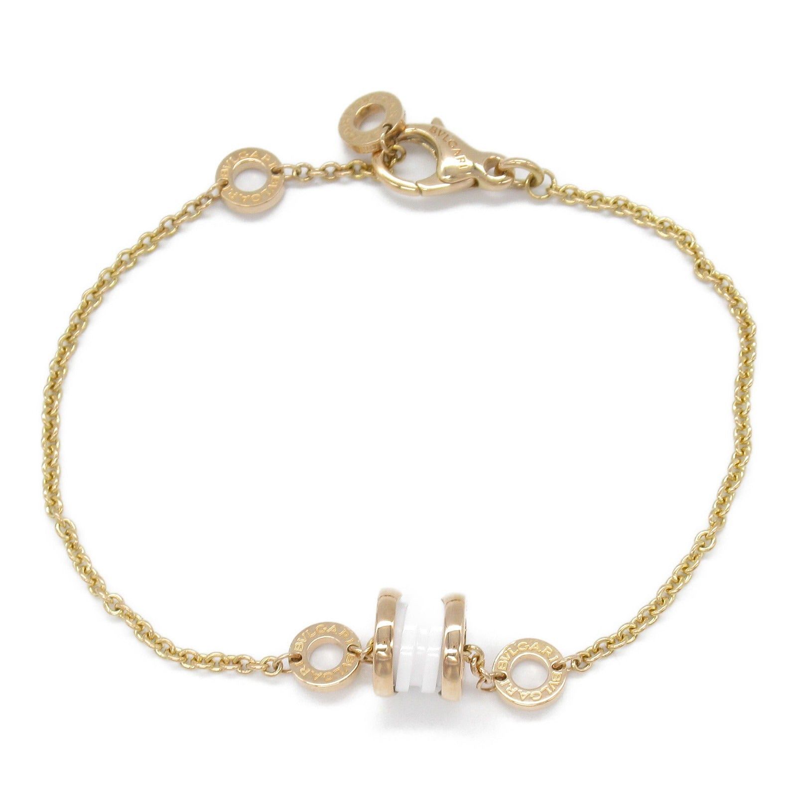 Bvlgari Bvlgari B Zero One Bracelet Ceramic K18Pg (Pink Gold) White Size ONE SIZE - 1 Thumbnail