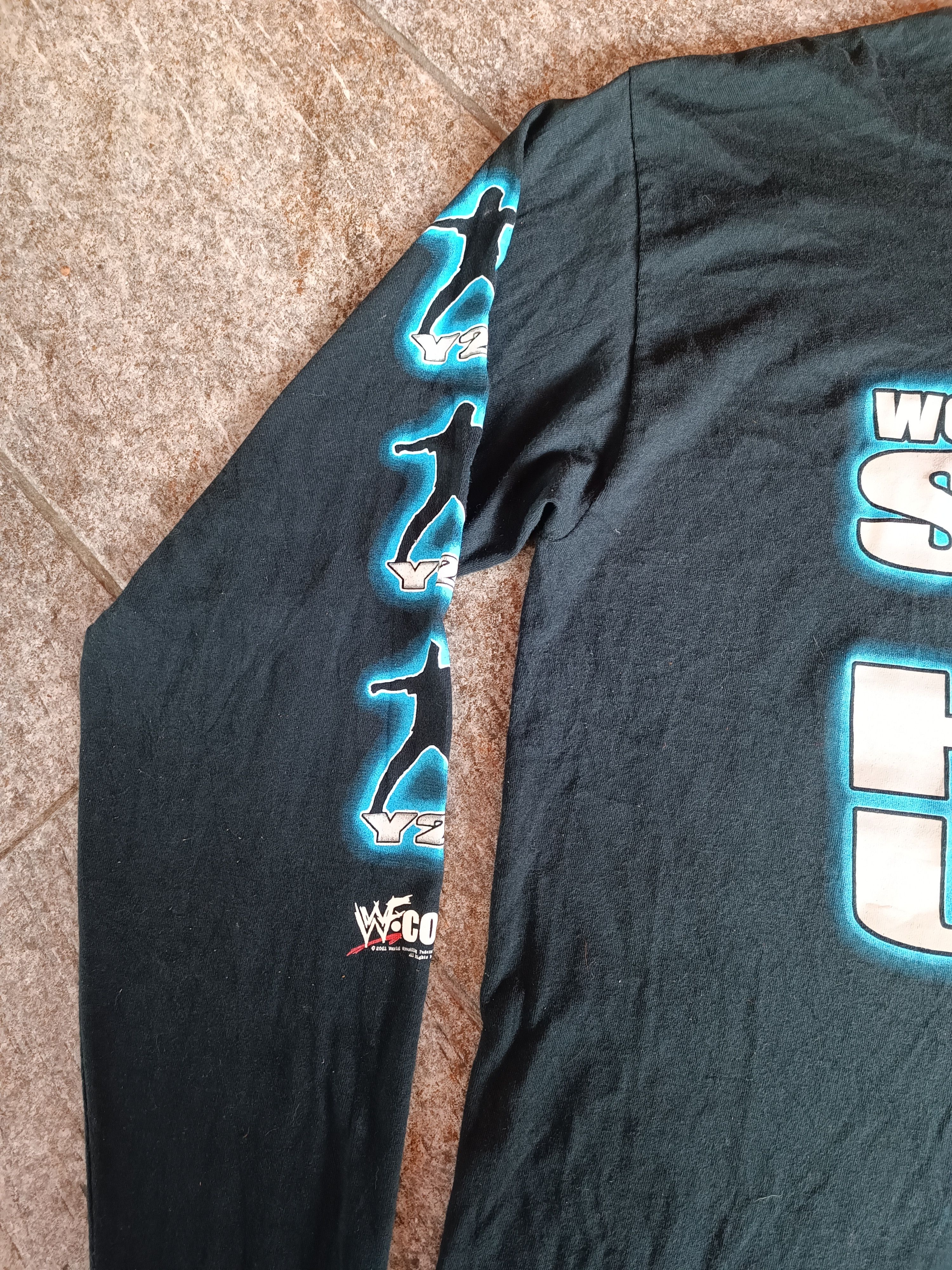 WWF vintage t shirt long sleeve y2j world wrestling federation Size US XL / EU 56 / 4 - 3 Thumbnail