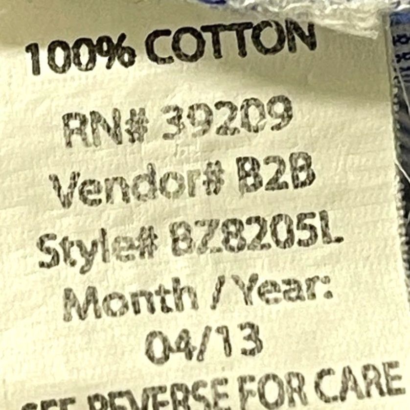 Burnside Burnside Button-Up Shirt Men XL Blue White Striped Missing Button 100% Cotton Size US XL / EU 56 / 4 - 7 Thumbnail