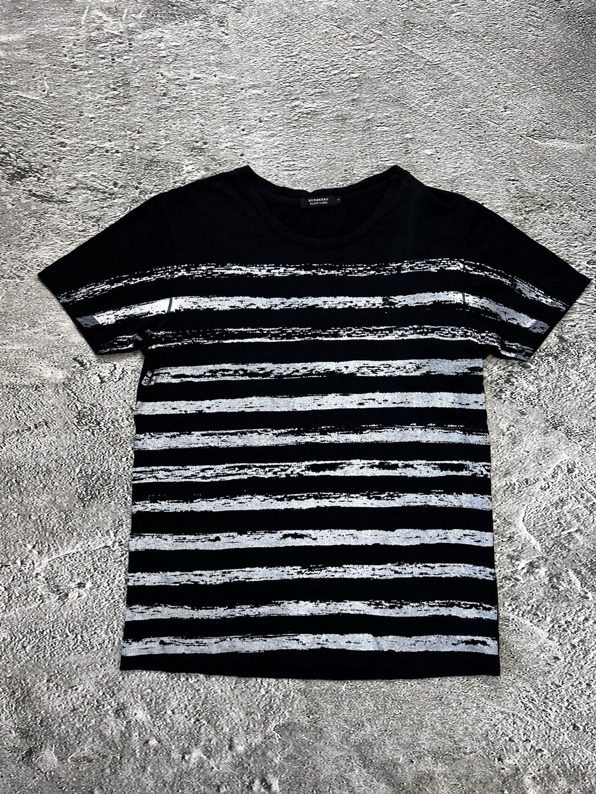 Burberry Burberry black label T-shirt white striped Size US M / EU 48-50 / 2 - 1 Thumbnail