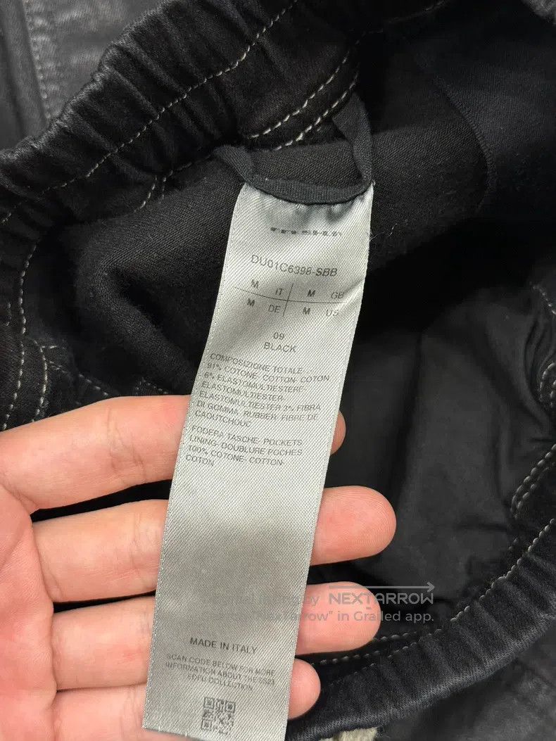 Rick Owens RICK OWENS size M Waxed Denim Workwear Pants Size US 27 - 6 Thumbnail